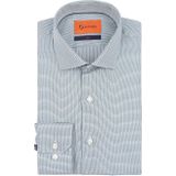 Suitable - Overhemd - Groen - Casual Shirt - Slim-Fit - 100% Katoen