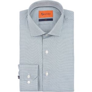 Suitable - Overhemd - Groen - Casual Shirt - Slim-Fit - 100% Katoen
