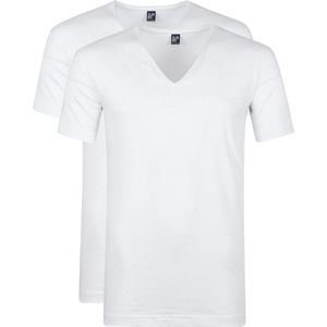 Alan Red T-Shirt Extra Diepe V-Hals Stretch