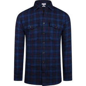 McGregor Overshirt Tartan Ruit Donkerblauw