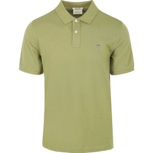 GANT Regular Fit Polo met Logo Milky Matcha