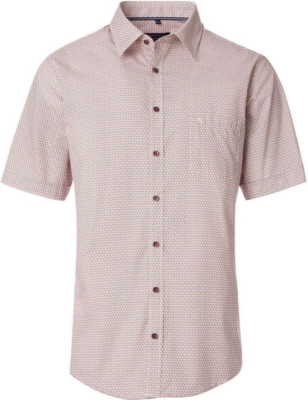 Casa Moda Short Sleeve Overhemd Print Oranje