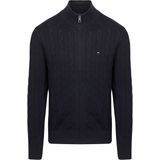 Tommy Hilfiger - Schipperstrui - Gebreid Jack - Effen - Regular Fit - Puur Katoen