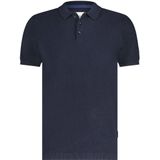 State Of Art Knitted Poloshirt Navy