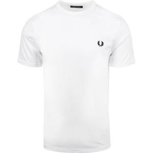 Fred Perry Ringer T-Shirt Wit