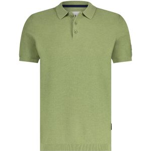 State Of Art Knitted Poloshirt Groen