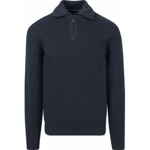 Casa Moda Halfzip Trui Donkerblauw