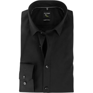 OLYMP No'6 six Super Slim Fit Overhemd Zwart