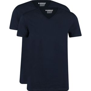 Garage 2-Pack Basic T-shirt Bio V-Neck Donkerblauw