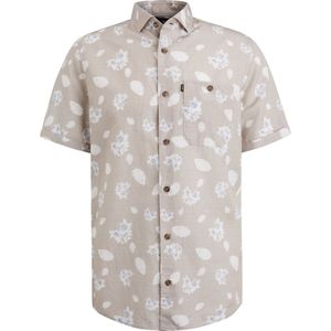 Vanguard Short Sleeve Overhemd Linnen Beige