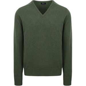 William Lockie Pullover Lamswol Moss Groen V