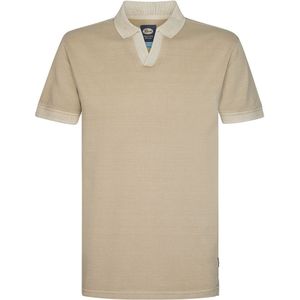 Petrol Piqué Polo Cayside Beige