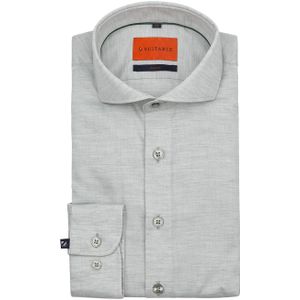 Suitable - Melange Overhemd - Lichtgroen - Slim-fit - Katoen - Lange Mouw