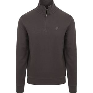 Lyle & Scott Half Zip Pullover Tonal Antraciet