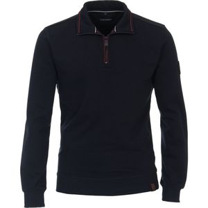 Casa Moda Half Zip Trui Donkerblauw