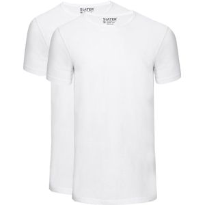 Slater 2-pack Basic Fit T-shirt Wit