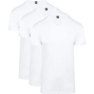 Alan Red Vermont T-Shirt V-Hals Wit 3 pack