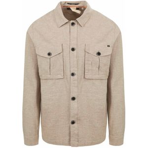 No Excess Overshirt Linnen Beige