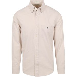 Gant Casual Overhemd Oxford Beige