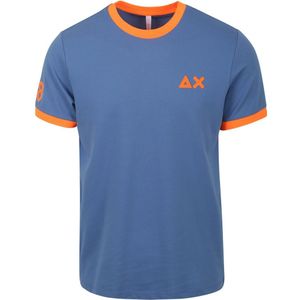 Sun68 T-Shirt Big Stripe Blauw