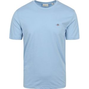 Gant T-shirt Shield Logo Lichtblauw