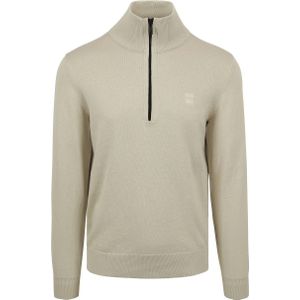 BOSS Kanobix Half Zip Trui Ecru