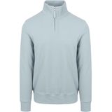 Gant Half Zip Trui Lichtblauw