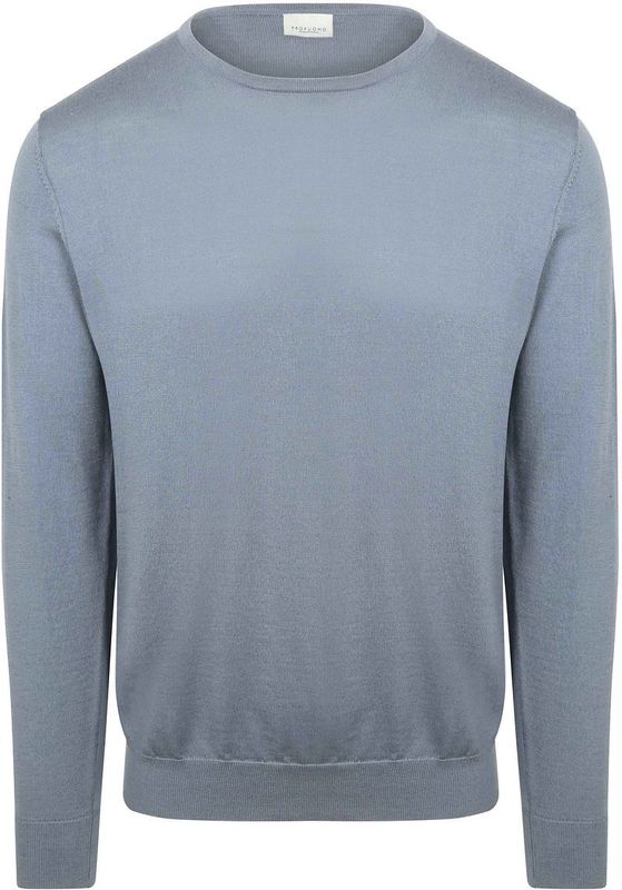 Profuomo Pullover Merinowol Blauw