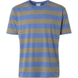 No Excess T-Shirt Strepen Blauw Groen