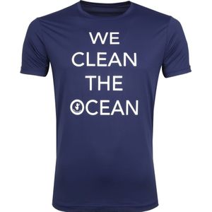 Save The Duck T-shirt Navy Stretch Tekst