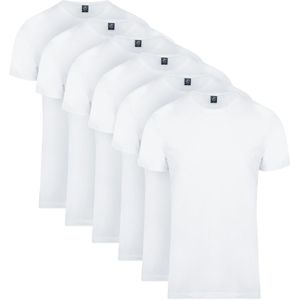 Suitable Obambo T-Shirt Ronde Hals Wit 6-Pack