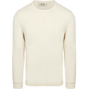 Scotch and Soda Longsleeve Waffle T-Shirt Ecru