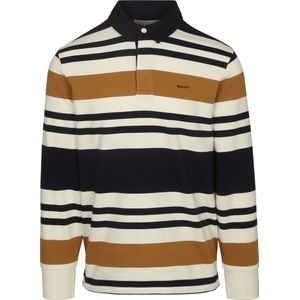 Gant Heavy Rugger Shield Polo Beige Navy