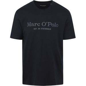 Marc O'Polo T-Shirt Logo Donkerblauw