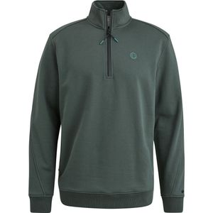 Cast Iron Half Zip Trui Groen