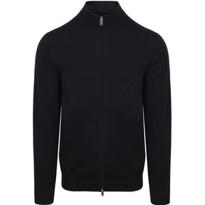 Profuomo - Cardigan - Marine - Effen