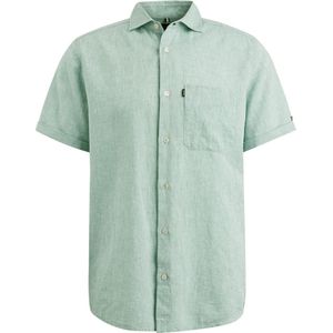 Vanguard Short Sleeve Overhemd Linnen Groen