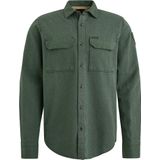 PME Legend Overhemd Flanel Herringbone Groen