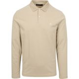 Marc O'Polo Poloshirt Lange Mouwen Beige