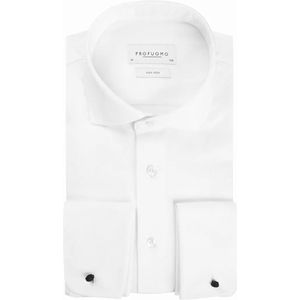 Profuomo Shirt Cutaway Dubbel Manchet Wit