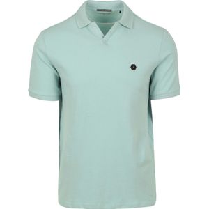 No Excess Poloshirt Riva Solid Turquoise