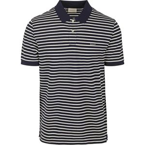 Gant Poloshirt Pique Navy Streep