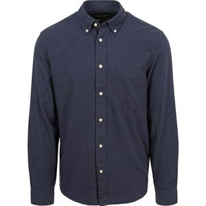 Marc O'Polo Overhemd Twill Donkerblauw