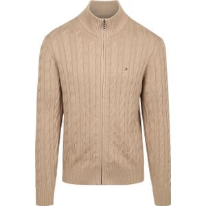 Regular fit gebreid jack van puur katoen