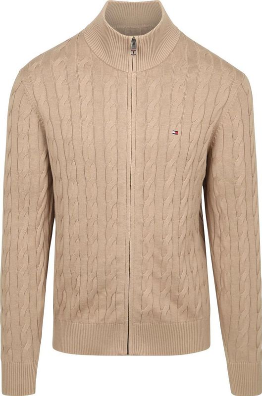 Regular fit gebreid jack van puur katoen