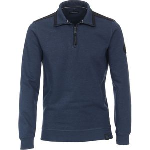 Casa Moda Half Zip Trui Donkerblauw Indigo