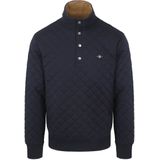 Gant - Quilted Mocker - Pullover - Navy