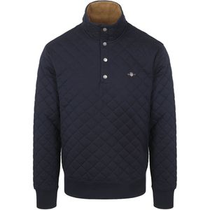 Gant - Quilted Mocker - Pullover - Navy