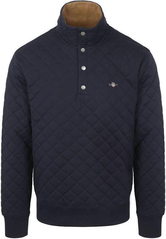 Gant - Quilted Mocker - Pullover - Navy