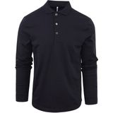 Profuomo Longsleeve Polo Navy Melange